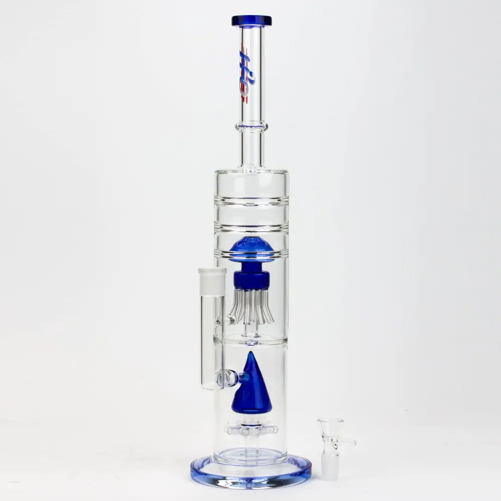 17" H2O dual diffuser glass water bong [H2O-5002]_2