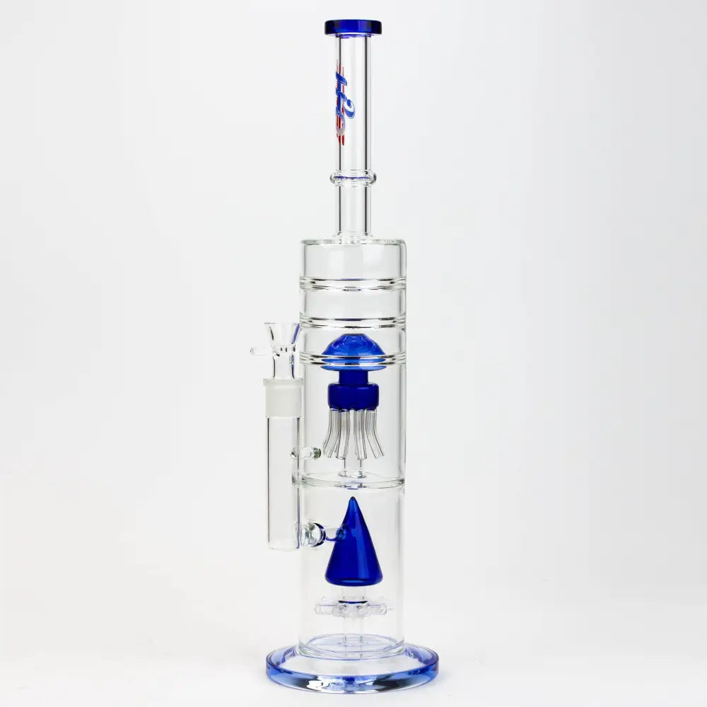 17" H2O dual diffuser glass water bong [H2O-5002]_5