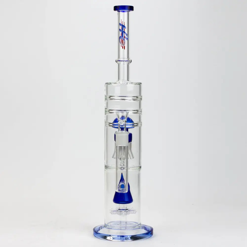 17" H2O dual diffuser glass water bong [H2O-5002]_7