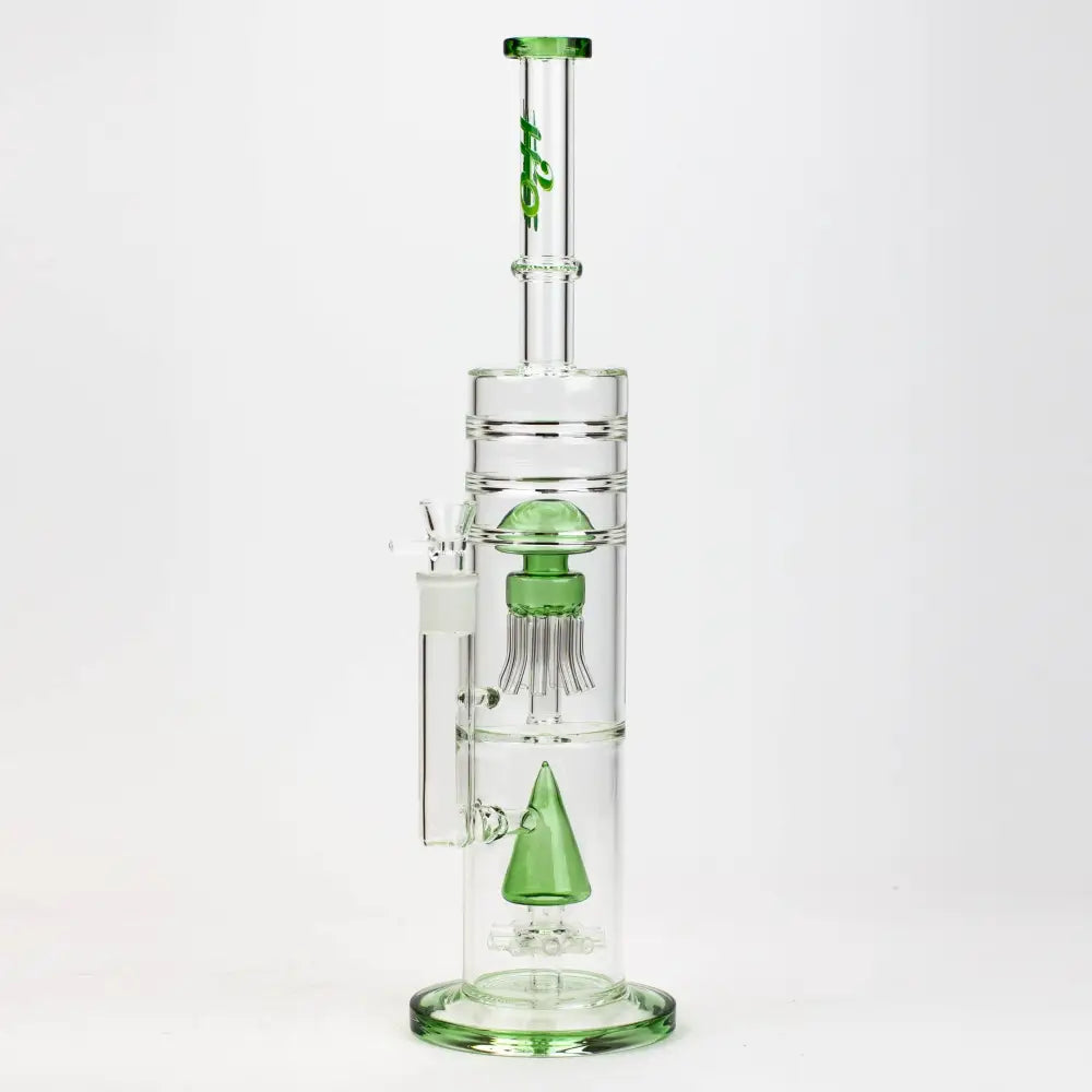 17" H2O dual diffuser glass water bong [H2O-5002]_3