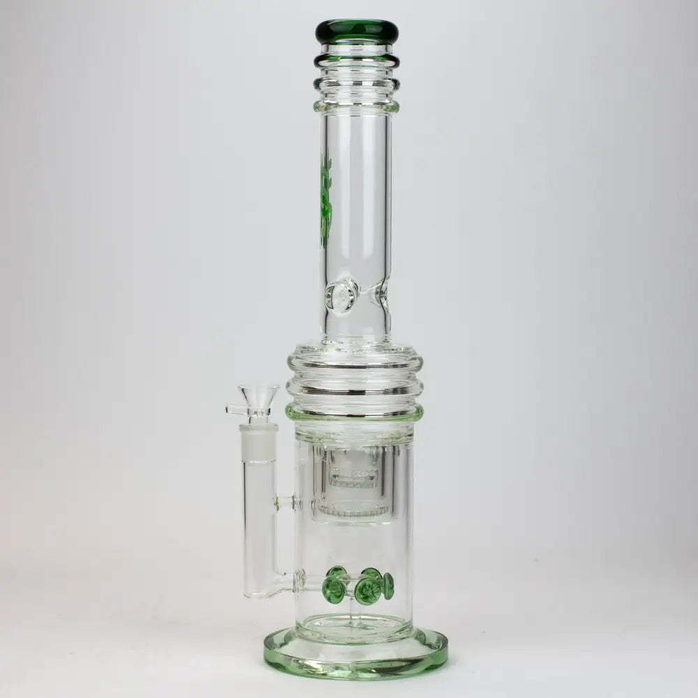 17" H2O glass water bong with double layer honeycomb [H2O-5005]_8