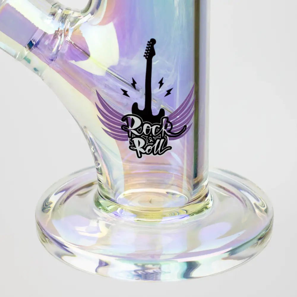 17" XTREME / 7 mm / Rock & Roll Electroplated Tube glass water bong [XTR5006]_6