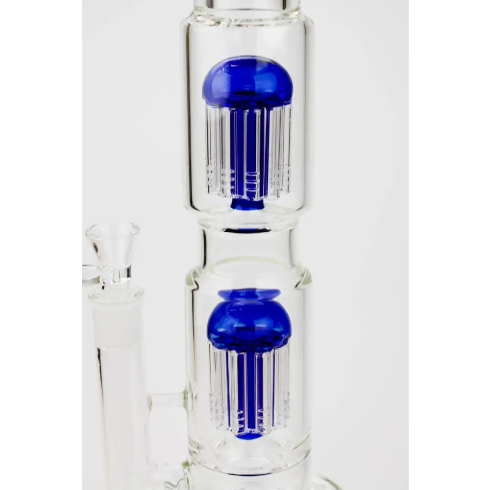 18.5" AQUA Glass Dual Tree arm / 7mm /glass water bong_8