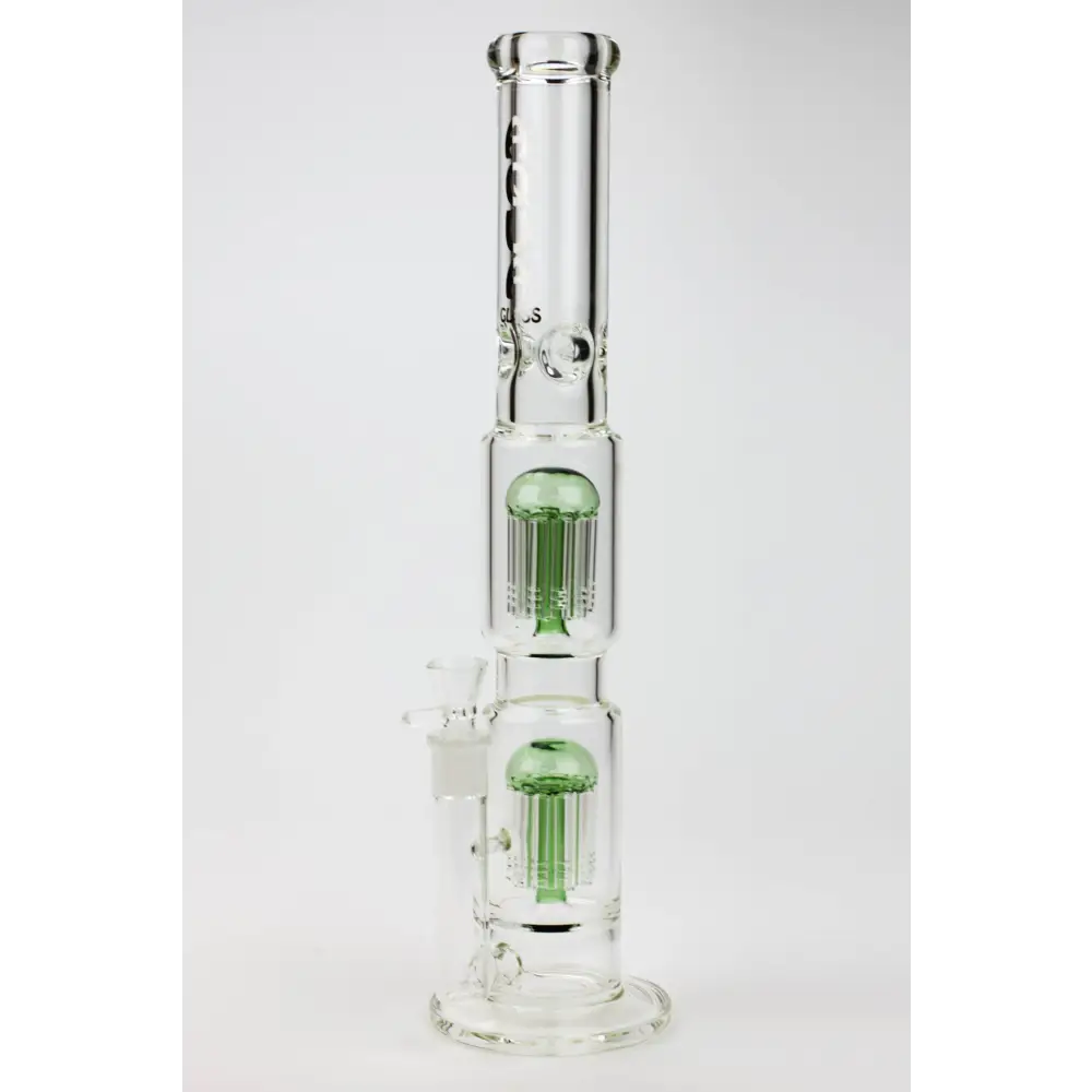 18.5" AQUA Glass Dual Tree arm / 7mm /glass water bong_4