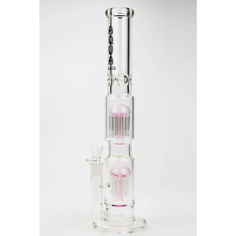 18.5" AQUA Glass Dual Tree arm / 7mm /glass water bong_5