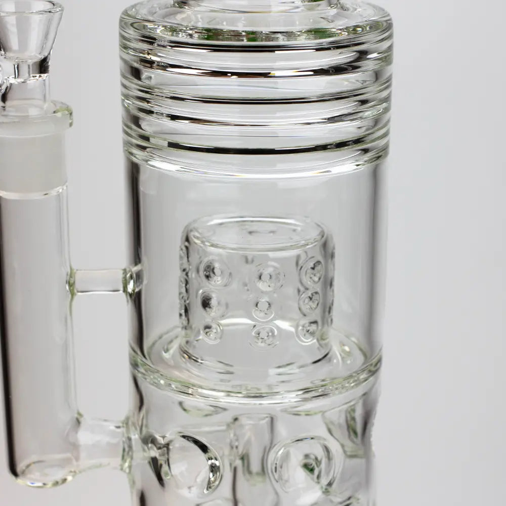 18" H2O glass water bong with thriple mini shower head diffuser [H2O-5007]_11