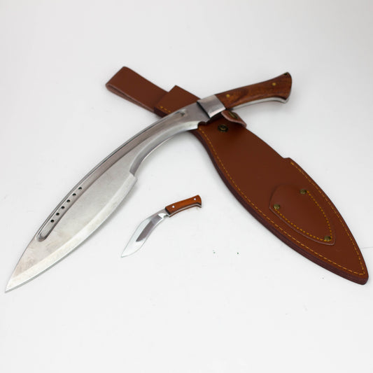 19.5" Full Tang Kukri W/Blade & Mahogany Handle [T22022]_0