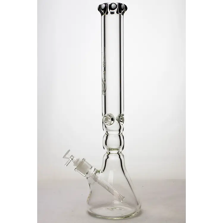 19.5" Genie 9 mm curved shaft glass beaker bong_15