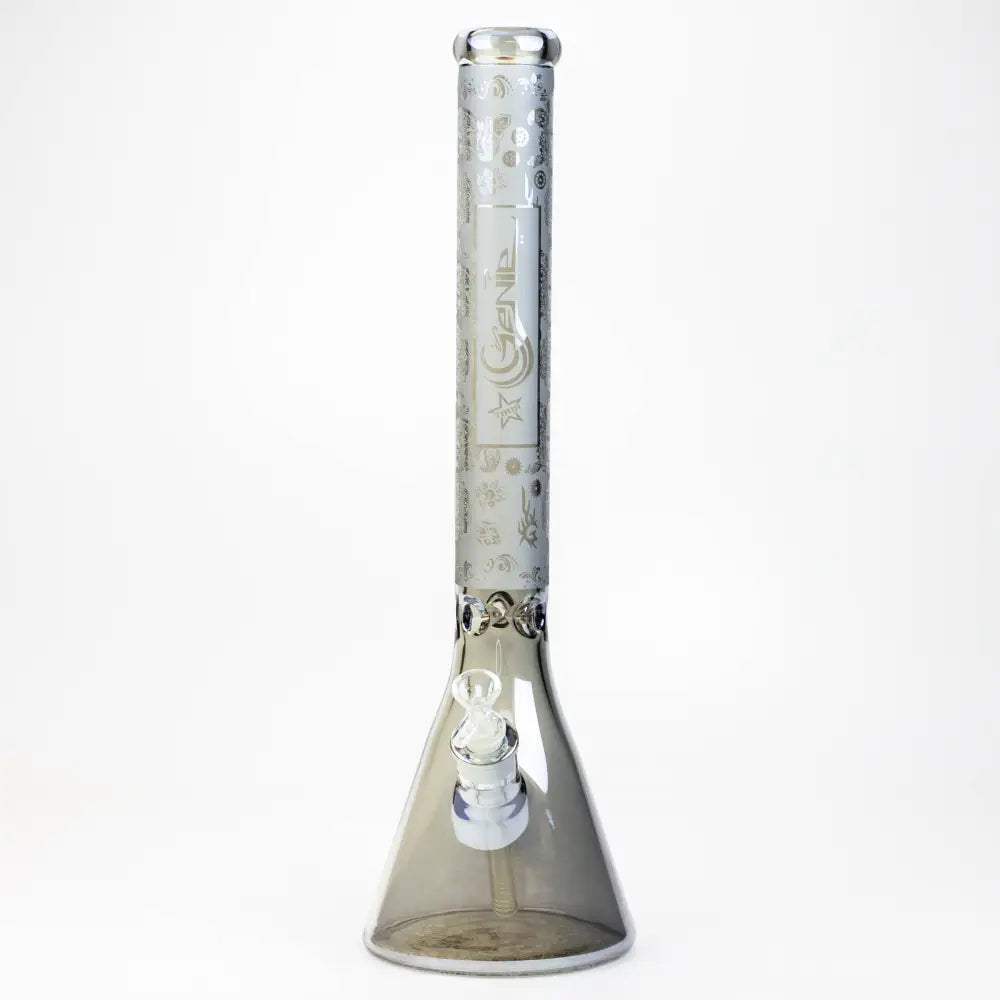 19" GENIE / 7 mm / Electroplated glass beaker bong_13