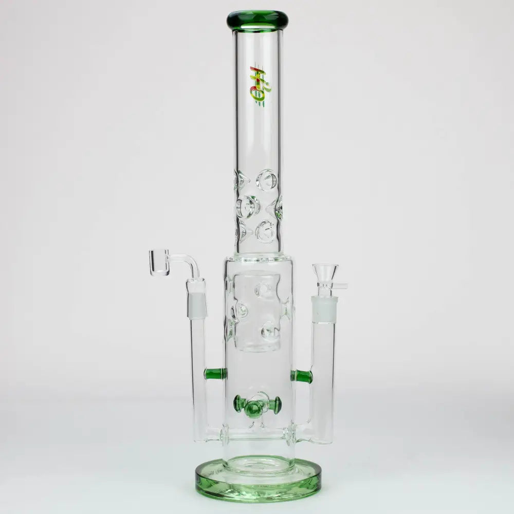 19" H2O 2-in-1 Double Joint glass water bong [H2O-22]_8