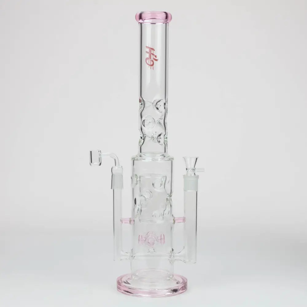 19" H2O 2-in-1 Double Joint glass water bong [H2O-22]_6