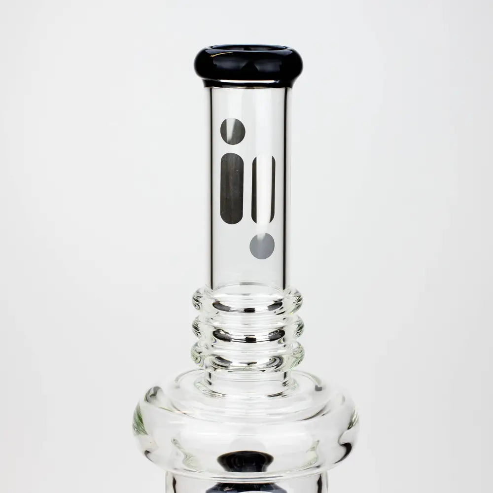 19" Infyniti 7mm flower Diff. and Reverse percolator glass bong_3