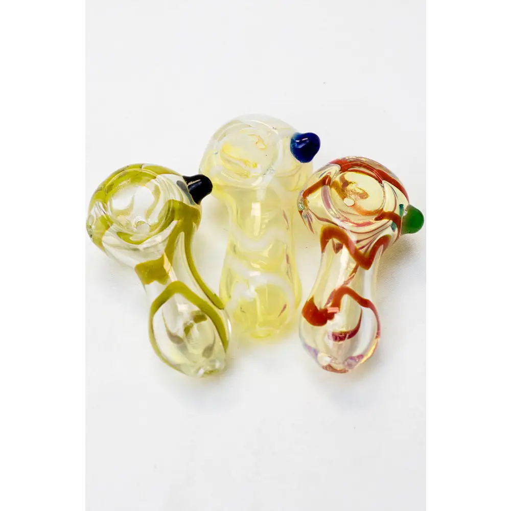 2.5" soft glass 6944 hand pipe - Pack of 10_0