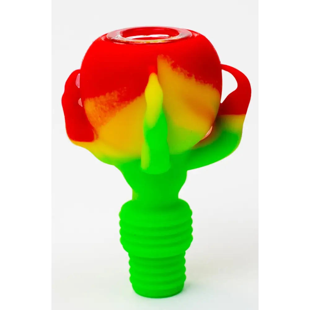 2-in-1 Silicone talon bowl with multi-hole glass bowl_6