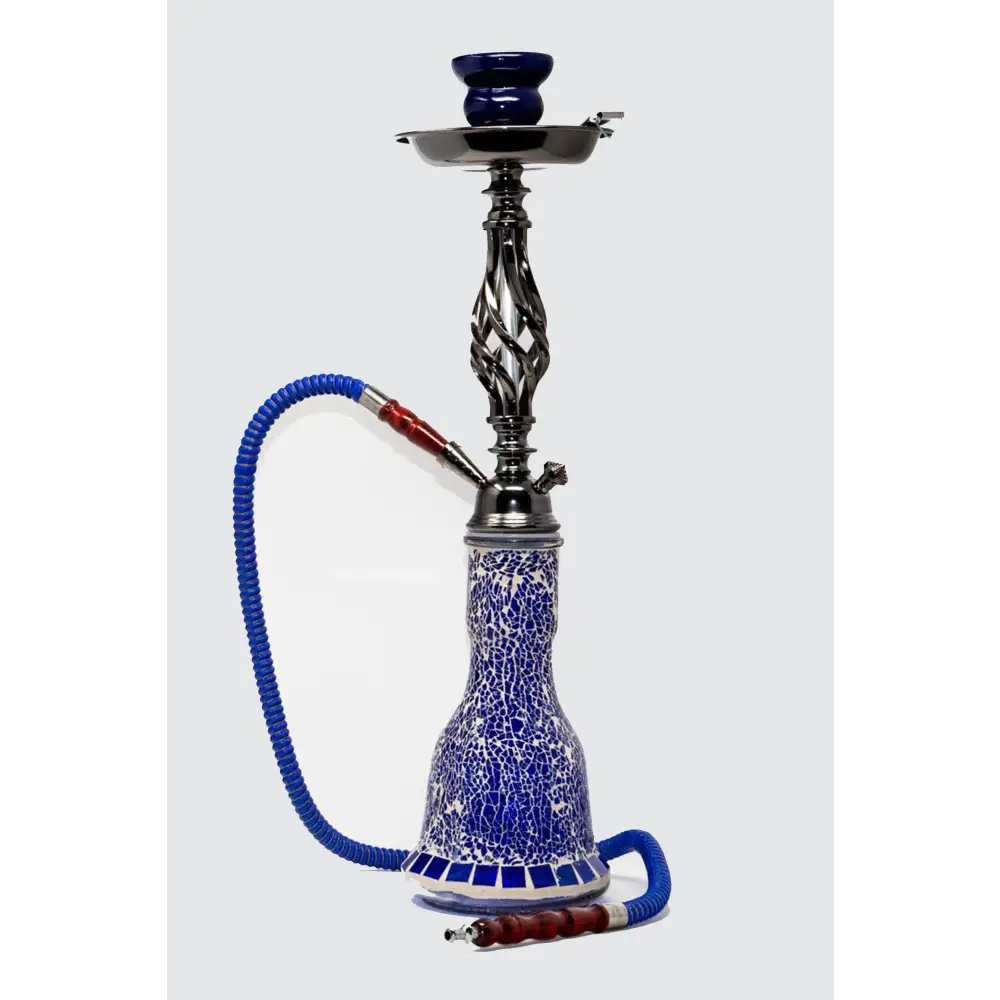 20" 1 hose Twisted wrought metal Hookah [AK2267]_2