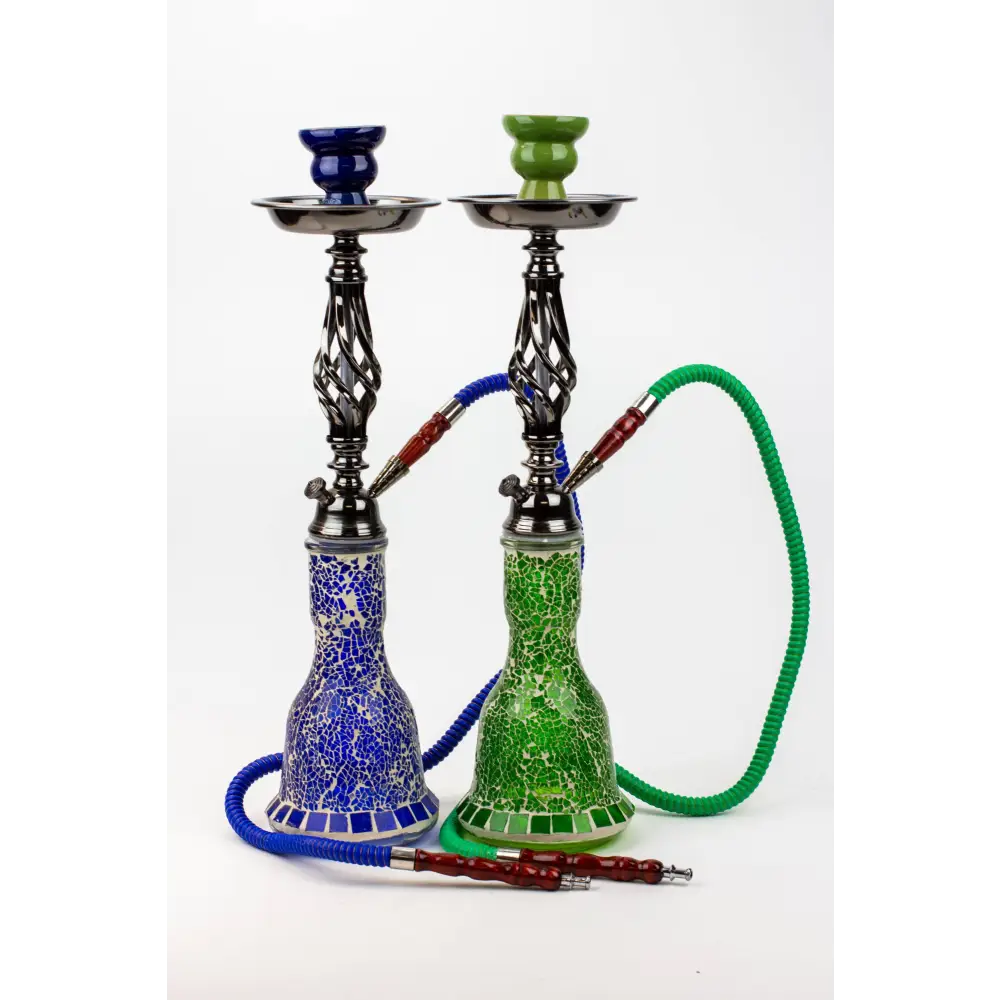 20" 1 hose Twisted wrought metal Hookah [AK2267]_0