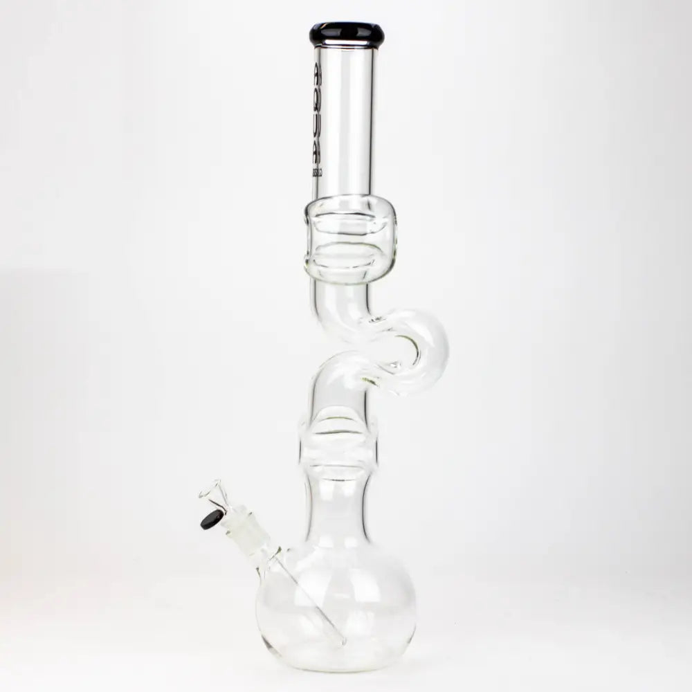 20" AQUA Glass Kink Zong glass water bong [AQUA026]_1