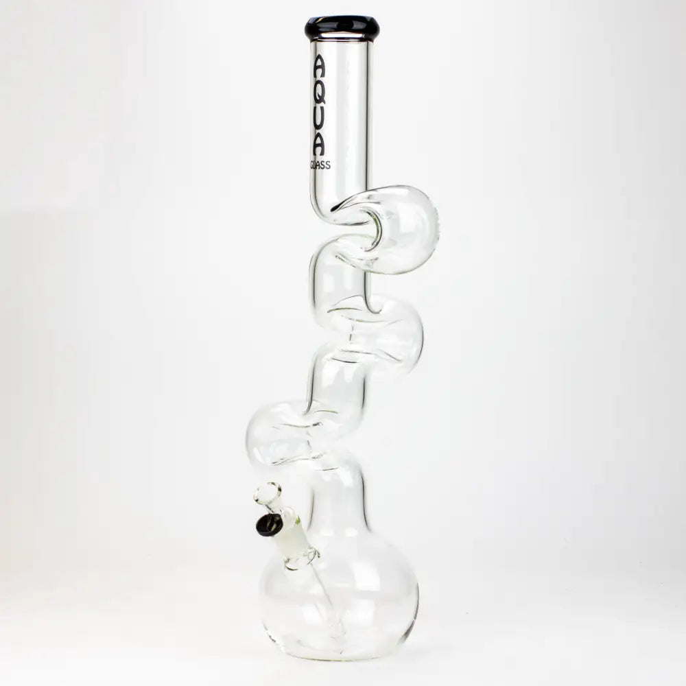 20" AQUA Glass Kink Zong glass water bong [AQUA026]_0