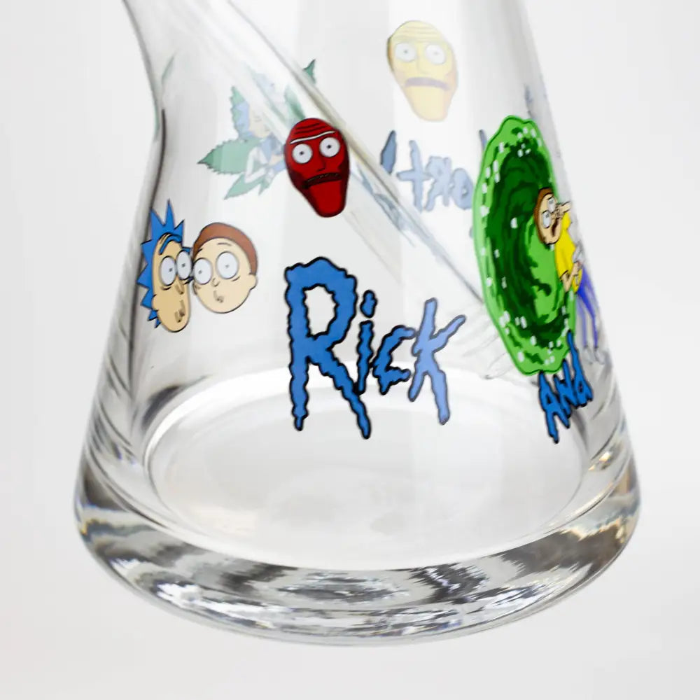 20" RM decal 7 mm glass water bong_14