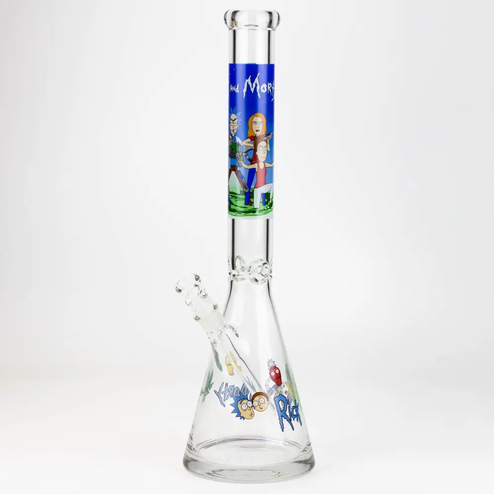 20" RM decal 7 mm glass water bong_7