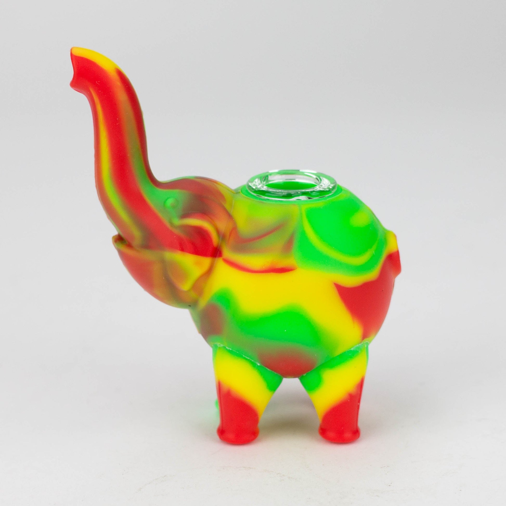 Fortune | 4.5"Silicone Elephant hand pipe-Assorted_2