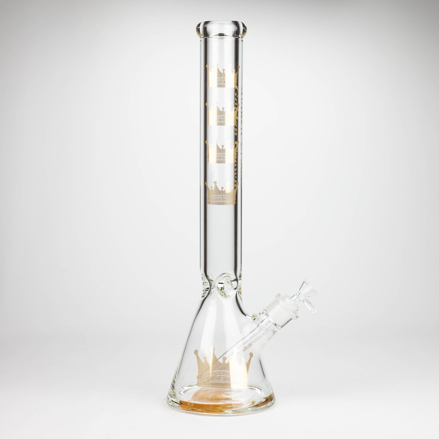 Golden Crown™ | 18 Inch 9mm glass bong with Signature and 24K Gold Emblem_6
