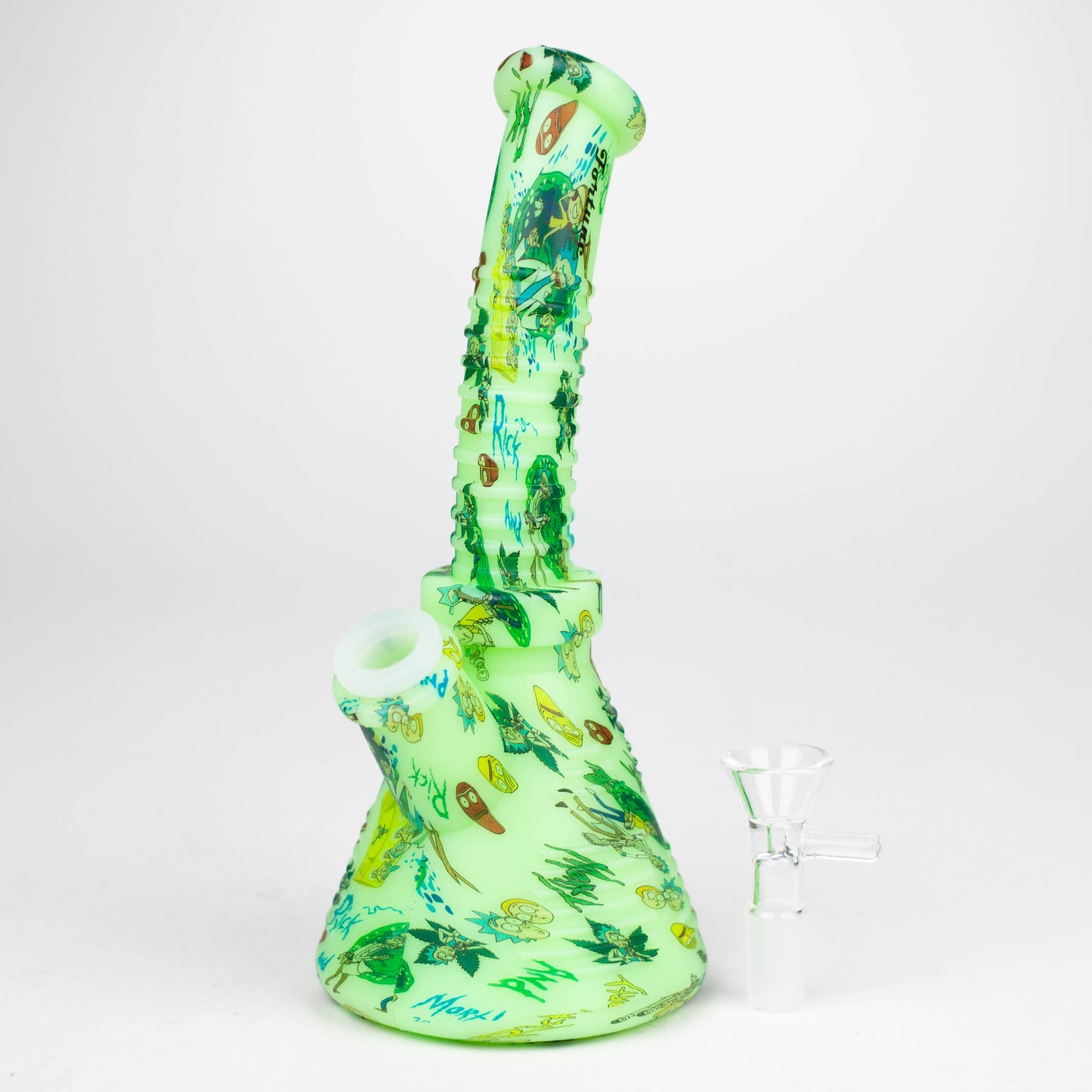 Fortune | 8.5" Angled Hydrographic Silicone Waterpipe-Assorted [SP1019P]_6