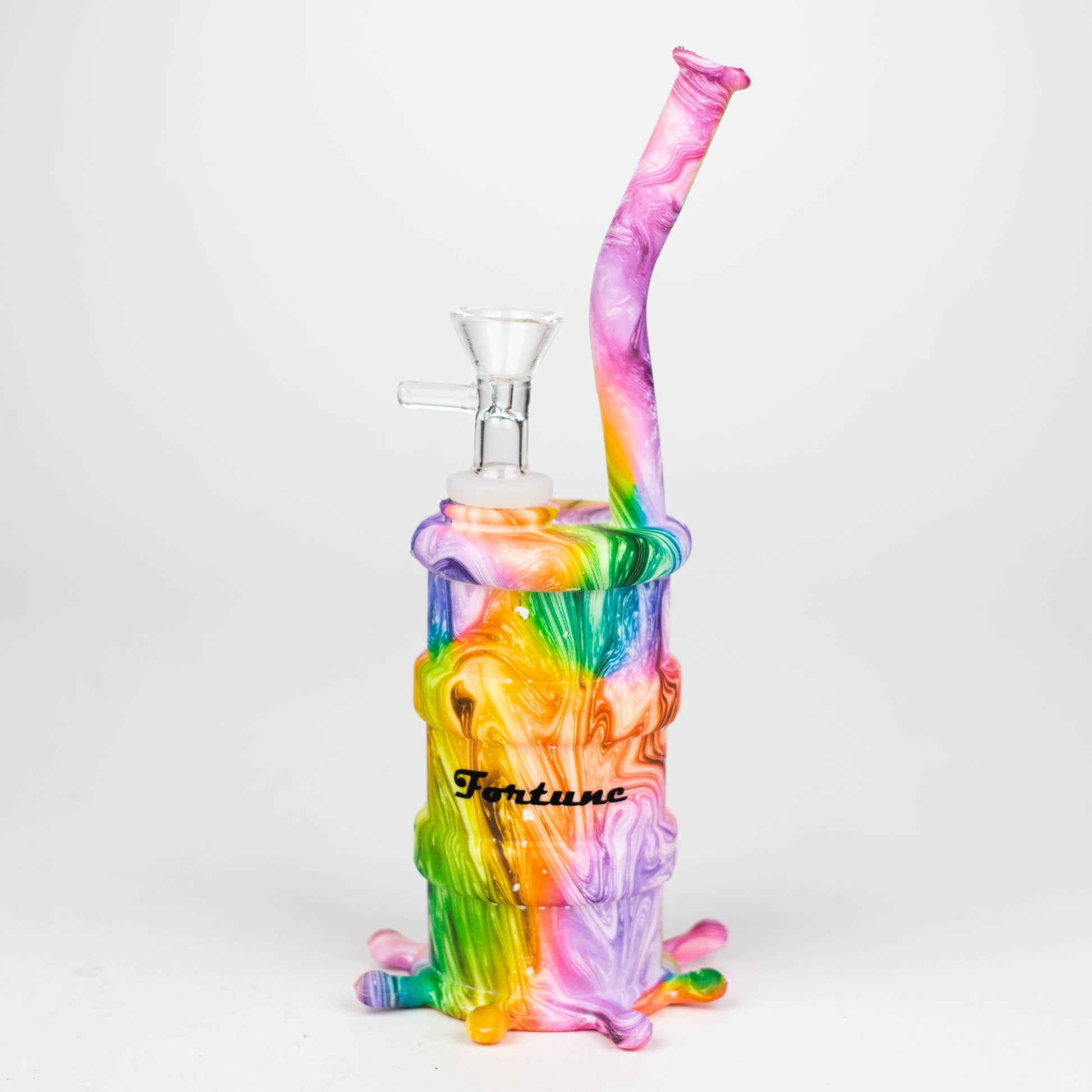 Fortune | 8" Hydrographic Silicone Soda Bong-Assorted [SP1003P]_2