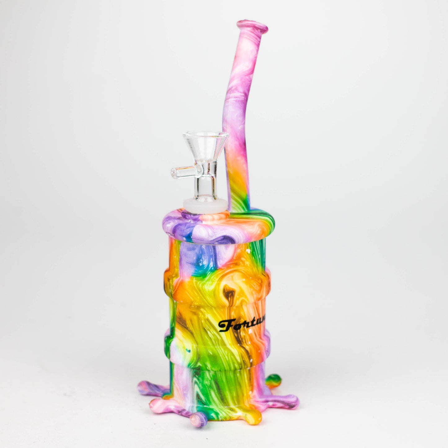 Fortune | 8" Hydrographic Silicone Soda Bong-Assorted [SP1003P]_3