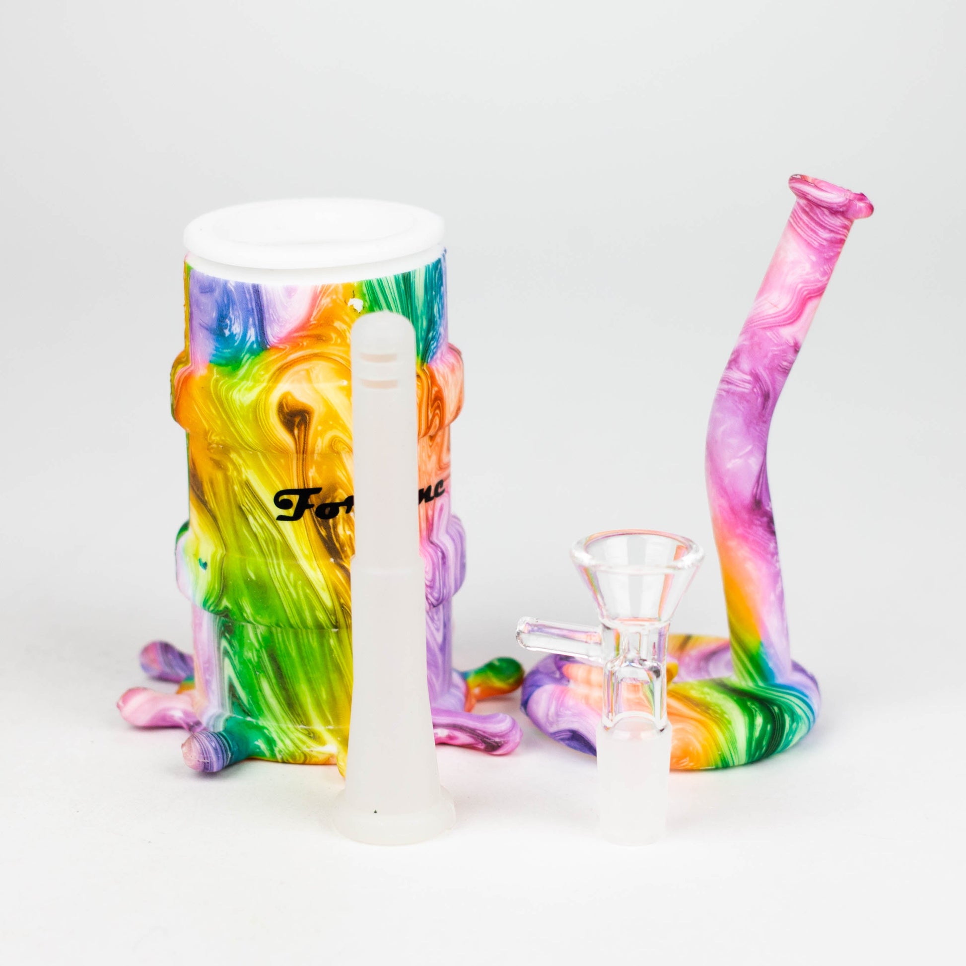 Fortune | 8" Hydrographic Silicone Soda Bong-Assorted [SP1003P]_1