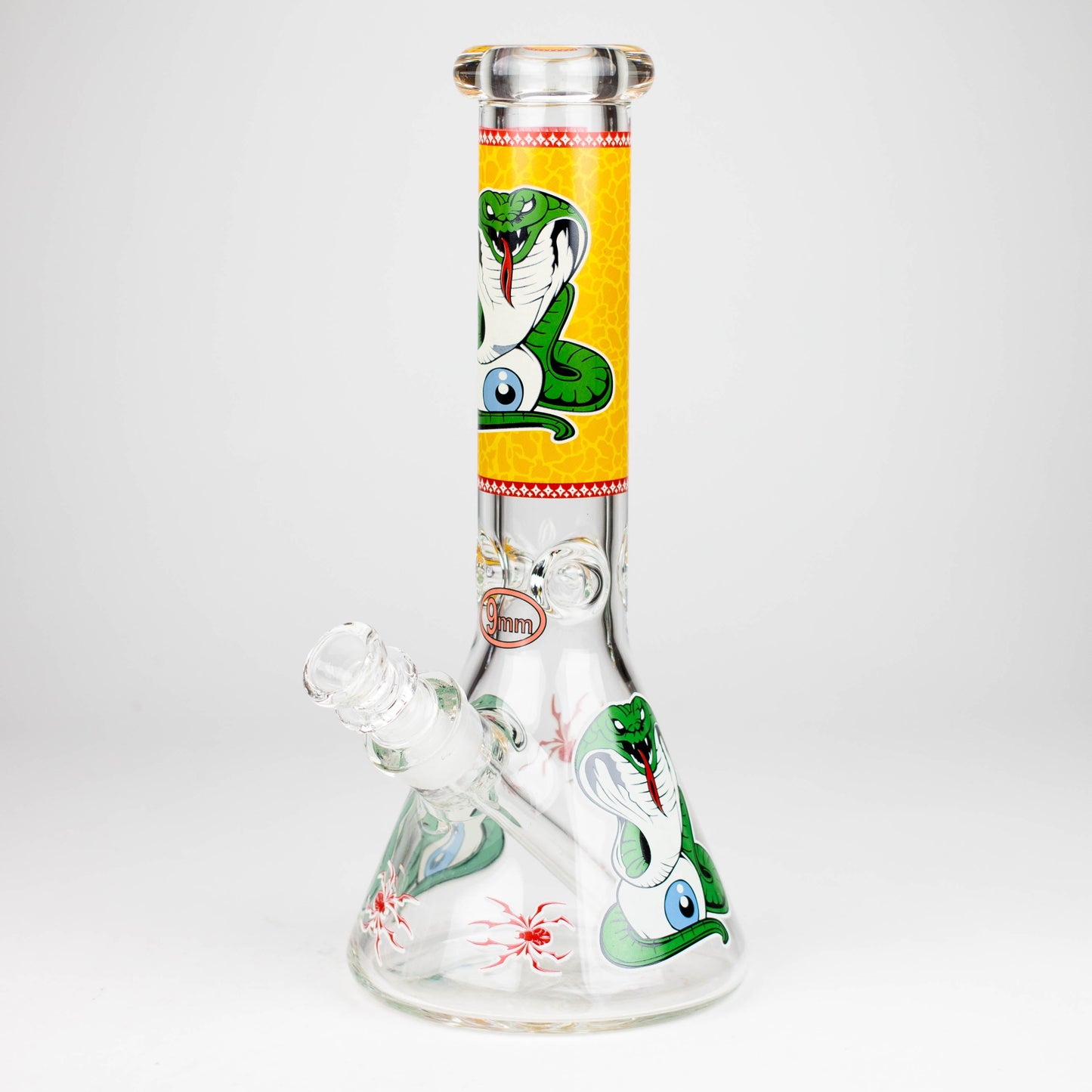 Fortune | 12" 9mm Snake Glow in the dark Beaker Bong [GT125009]_12