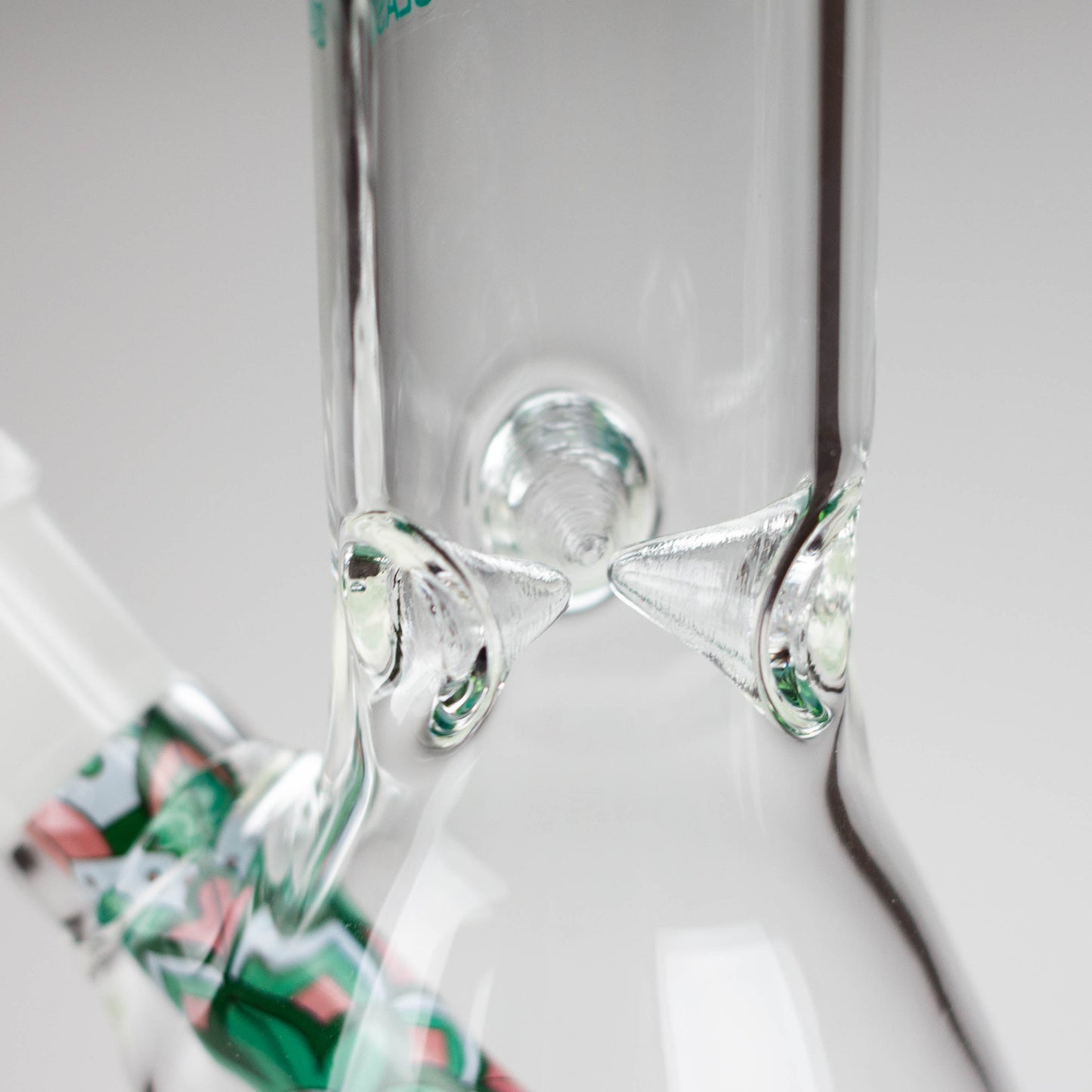 AQUA | 10" Beaker glass water bong with silicone cap [AQUA200]_6