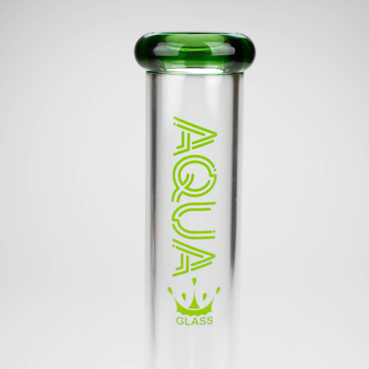 AQUA | 10" Round glass water bong with silicone cap [AQUA201]_7