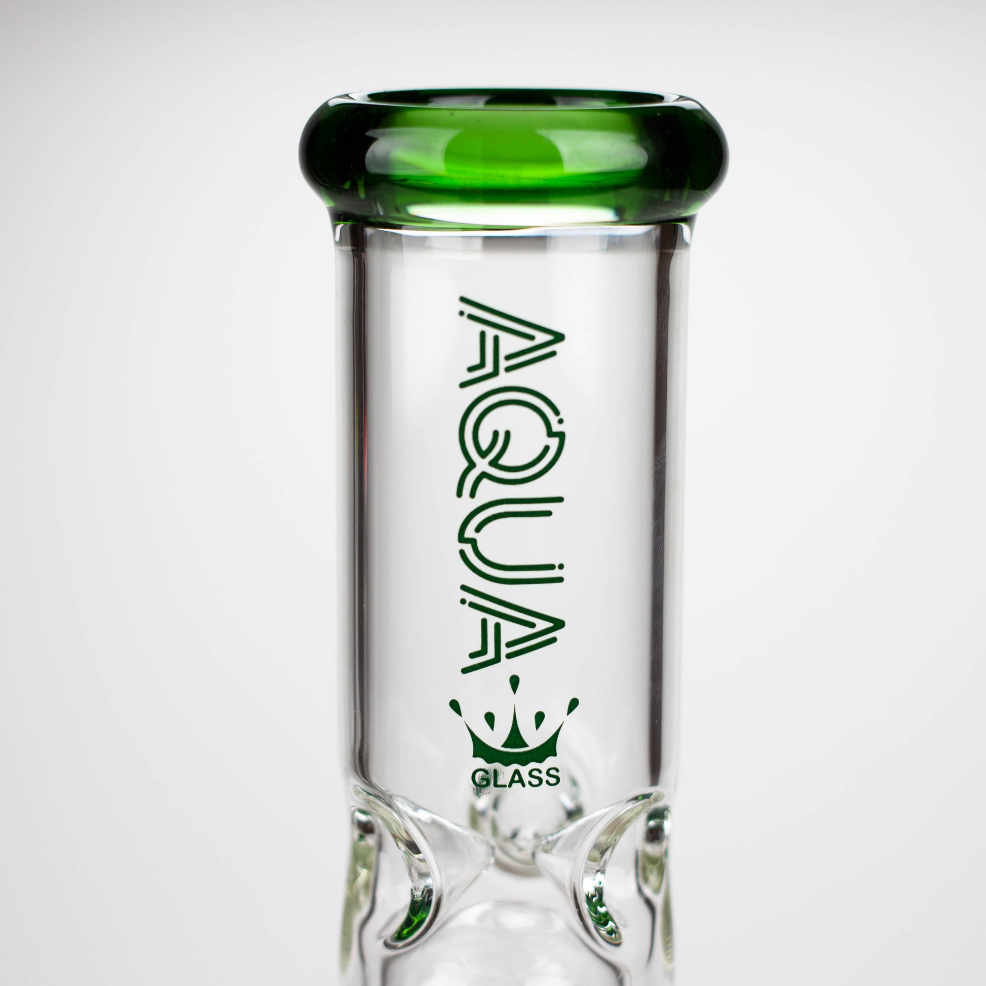 AQUA | 10.5" Single tree arm glass water bong with silicone cap [AQUA202]_6