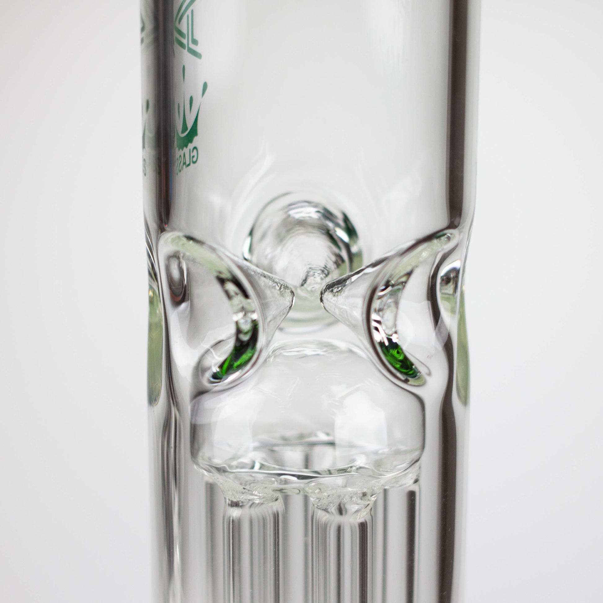 AQUA | 10.5" Single tree arm glass water bong with silicone cap [AQUA202]_7