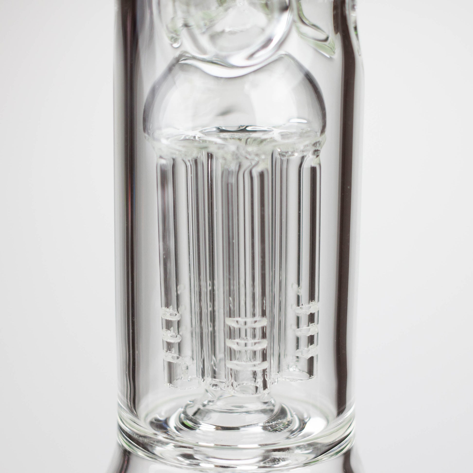 AQUA | 10.5" Single tree arm glass water bong with silicone cap [AQUA202]_9