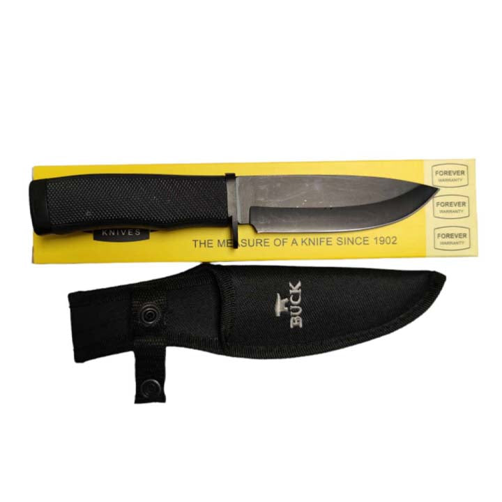 8-1/2" Full Tang Fixed Black Blade Hunting Knives_2