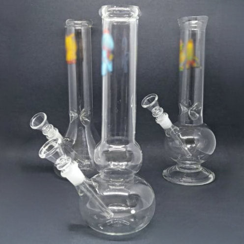 10" Clear Water pipe with cartoon tattoo-Assorted_0