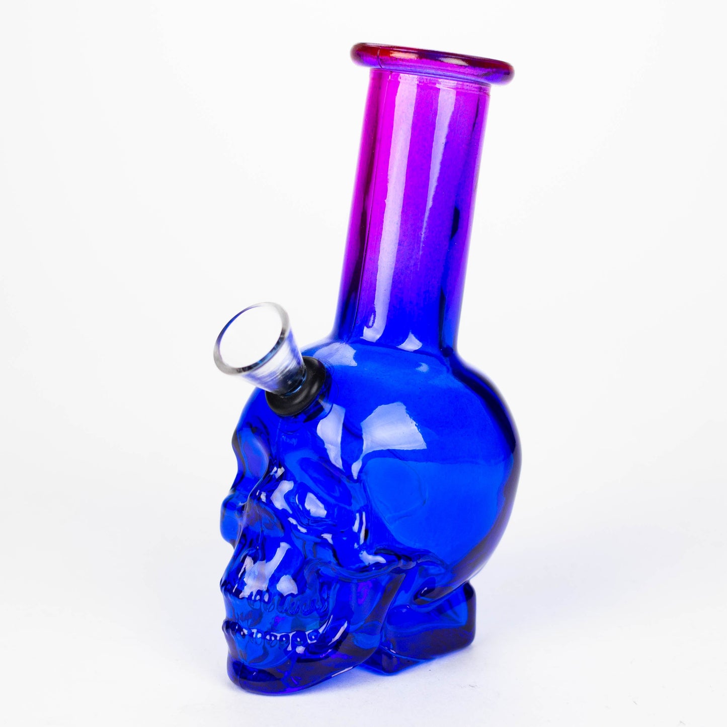 6" Mini Skull base soft glass water bong  [SH36xx]_3