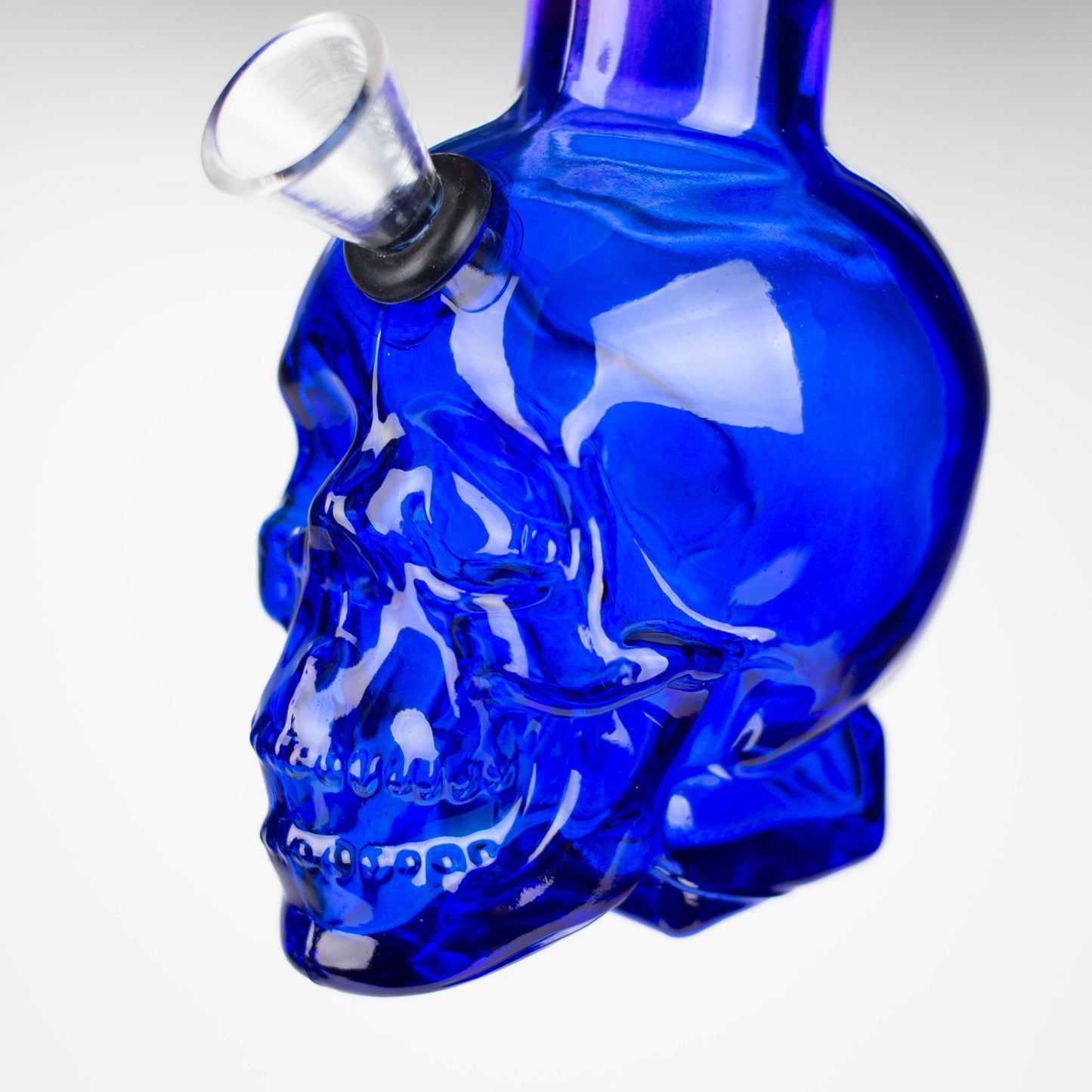 6" Mini Skull base soft glass water bong  [SH36xx]_7