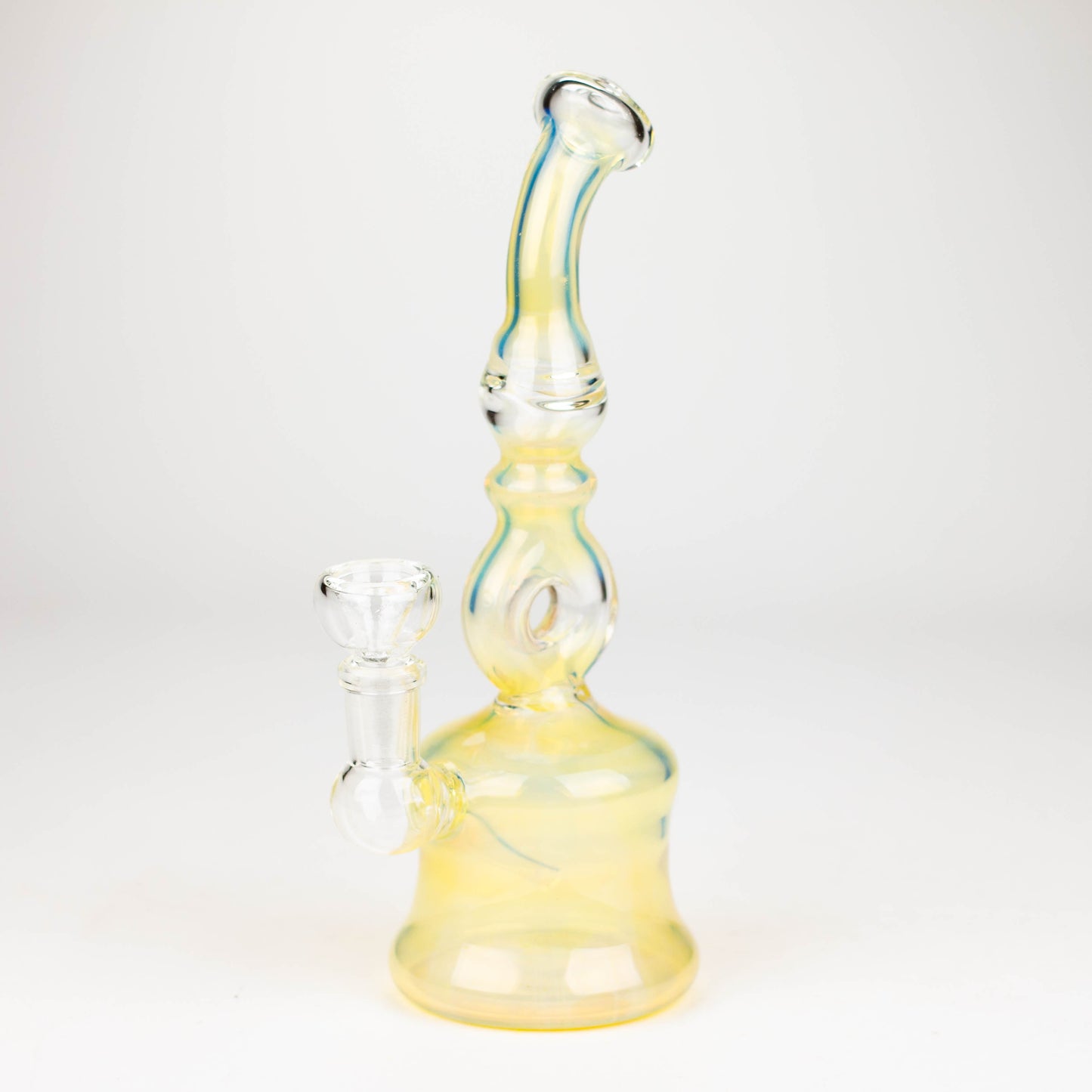 8" gold fumed glass water Pipe_0