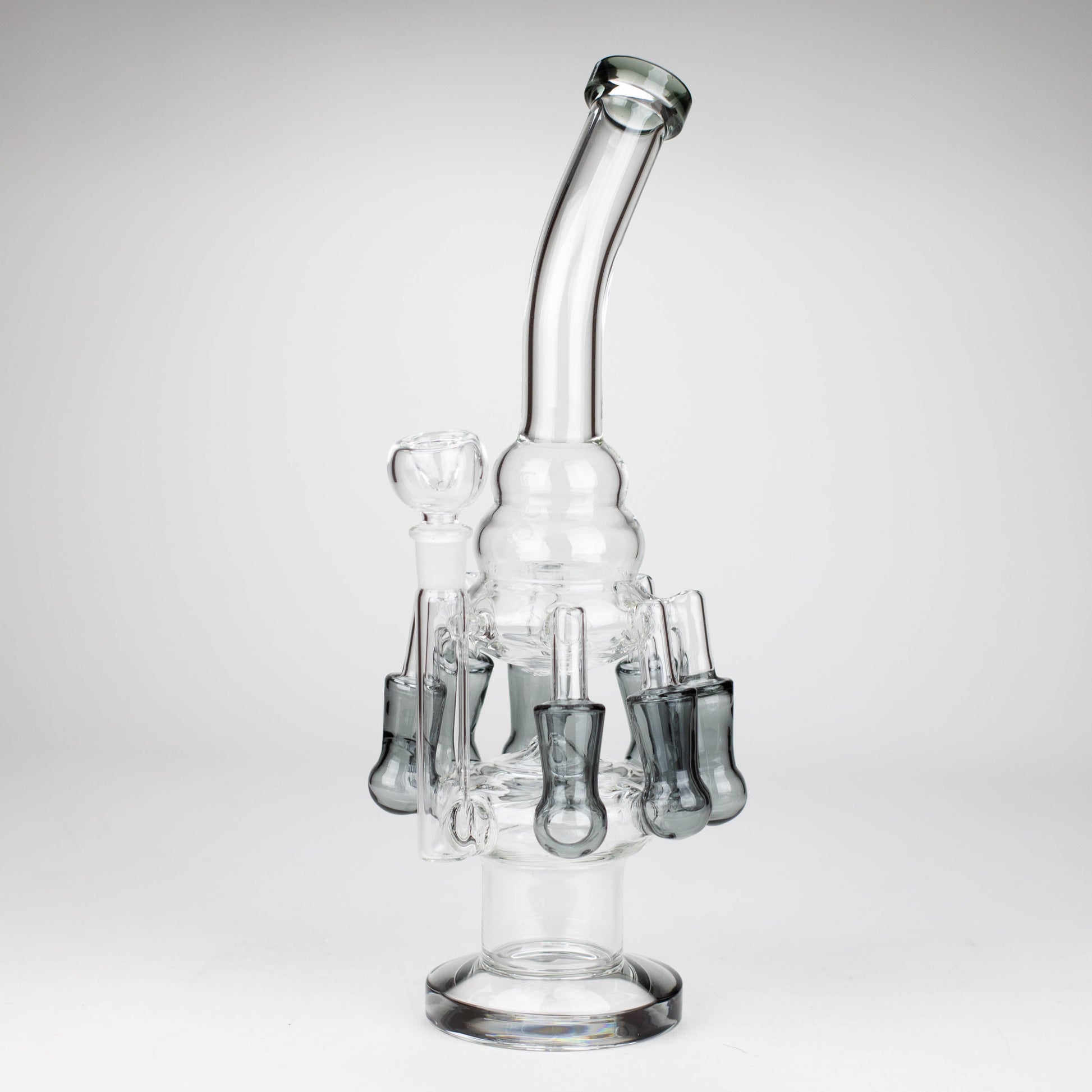 13" Multi chamber glass bong with inline difuser_4