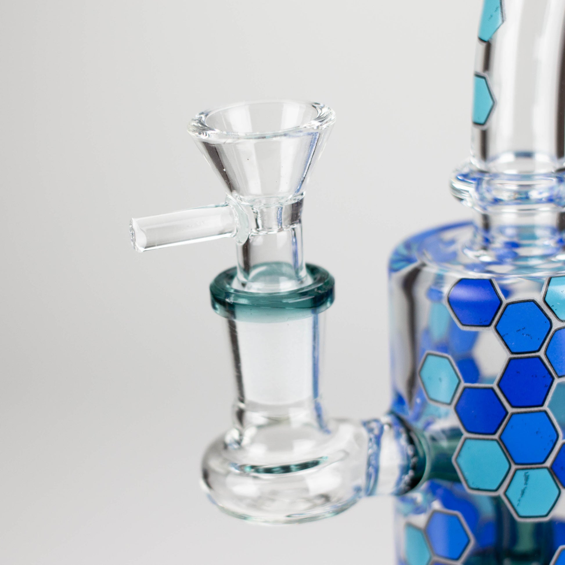 8" Color accented Rig With Banger and Bowl_9