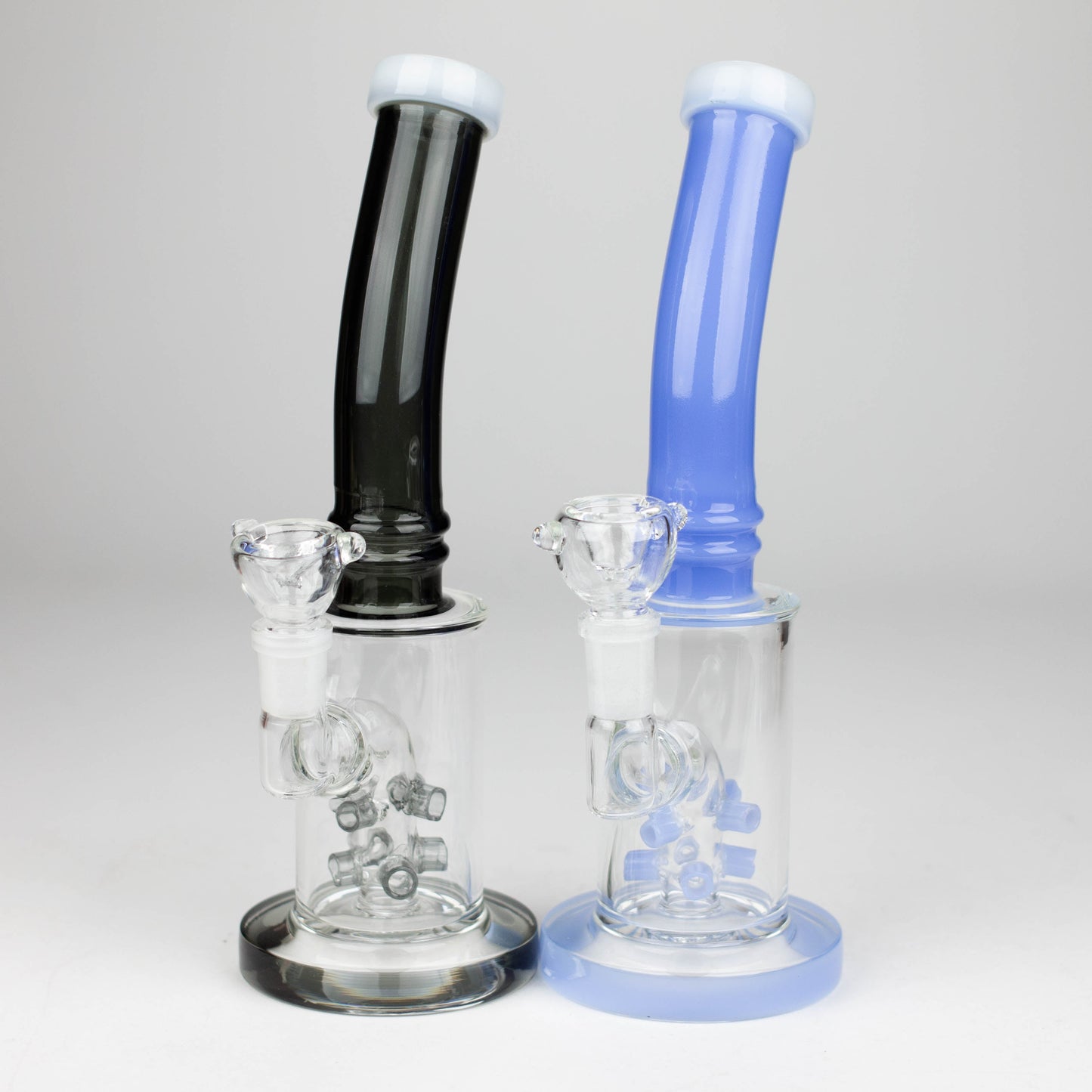 10" Glass bong with 8 holes water diffuser-Assorted_0