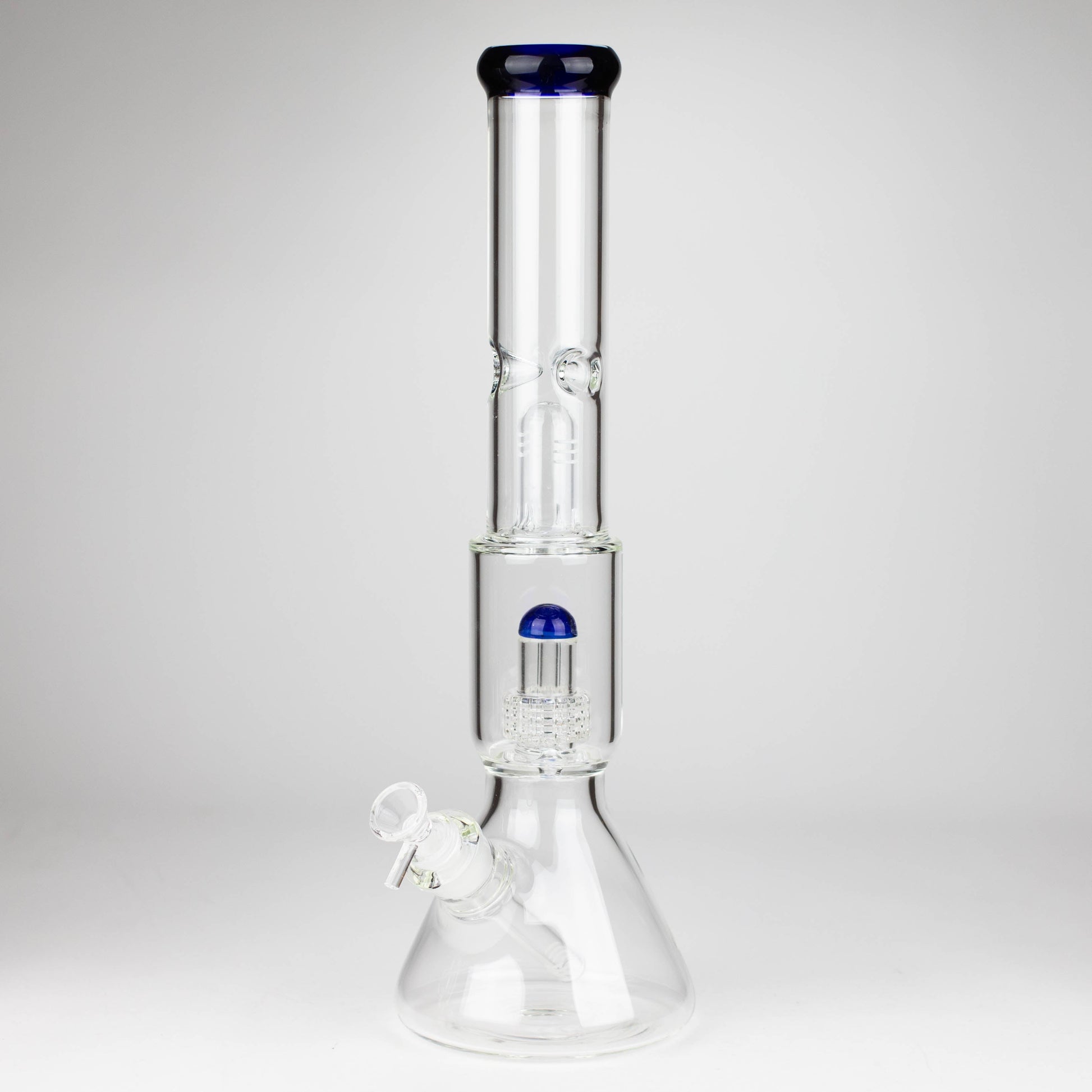 16" Color accented 7 mm glass water bong With Dffiuser_6