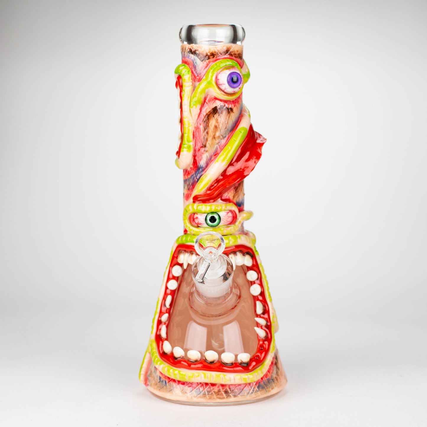 13" Resin 3D artwork 7mm glass beaker water bong [DY525]_2