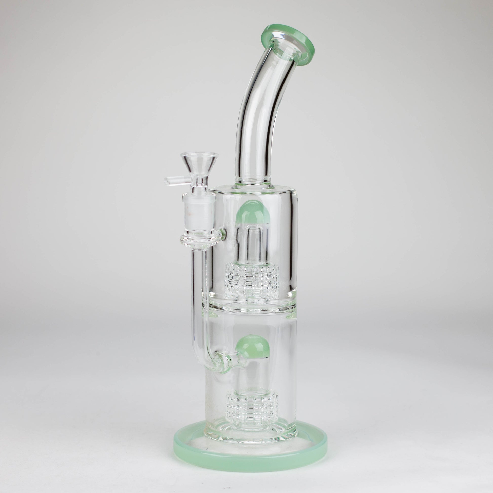 12″ Bent neck Glass Bong [C1539]_3