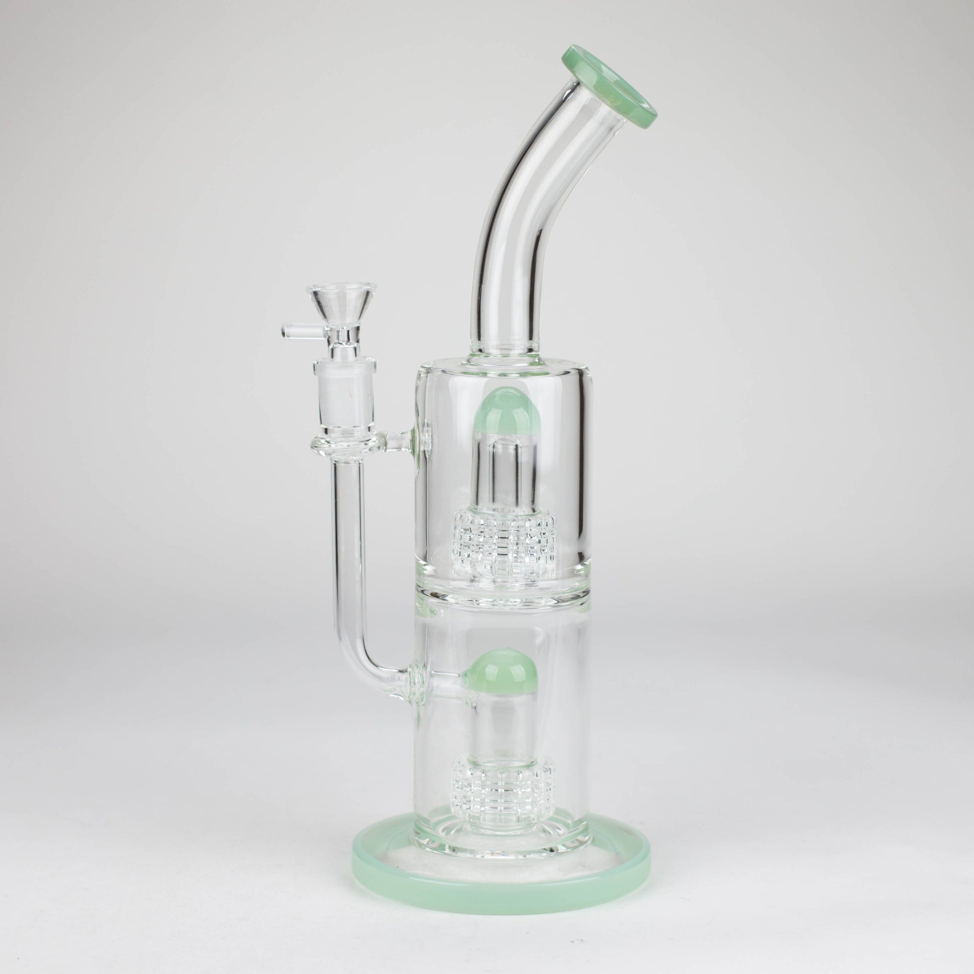 12″ Bent neck Glass Bong [C1539]_4