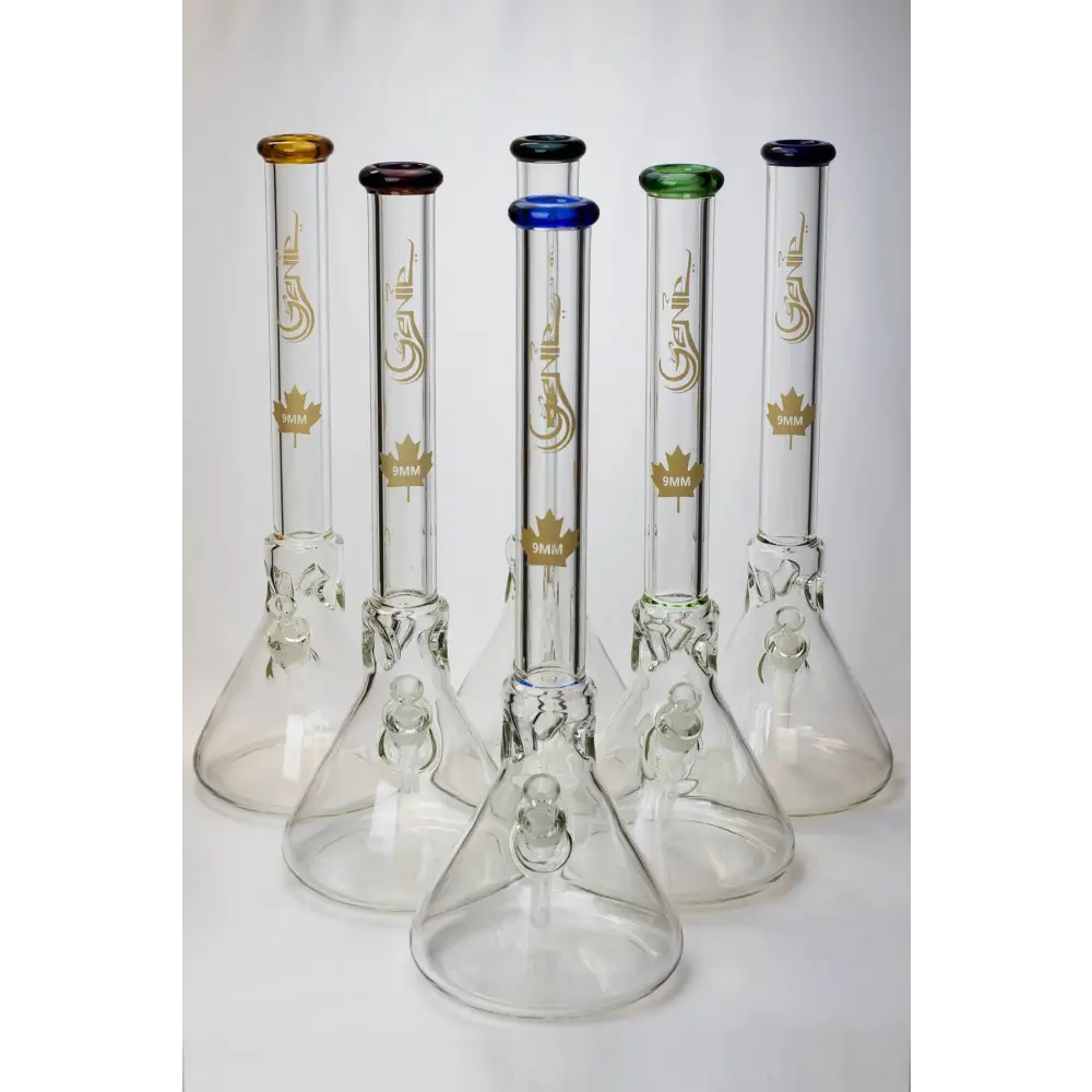 23" Genie 9 mm Giant beaker glass water bong_0