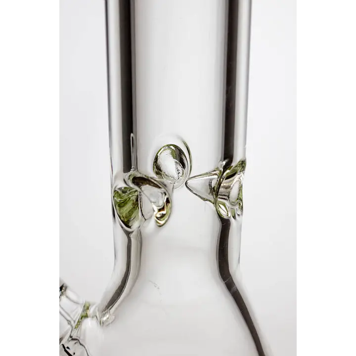 24" Genie 9 mm color accented beaker water bong_12